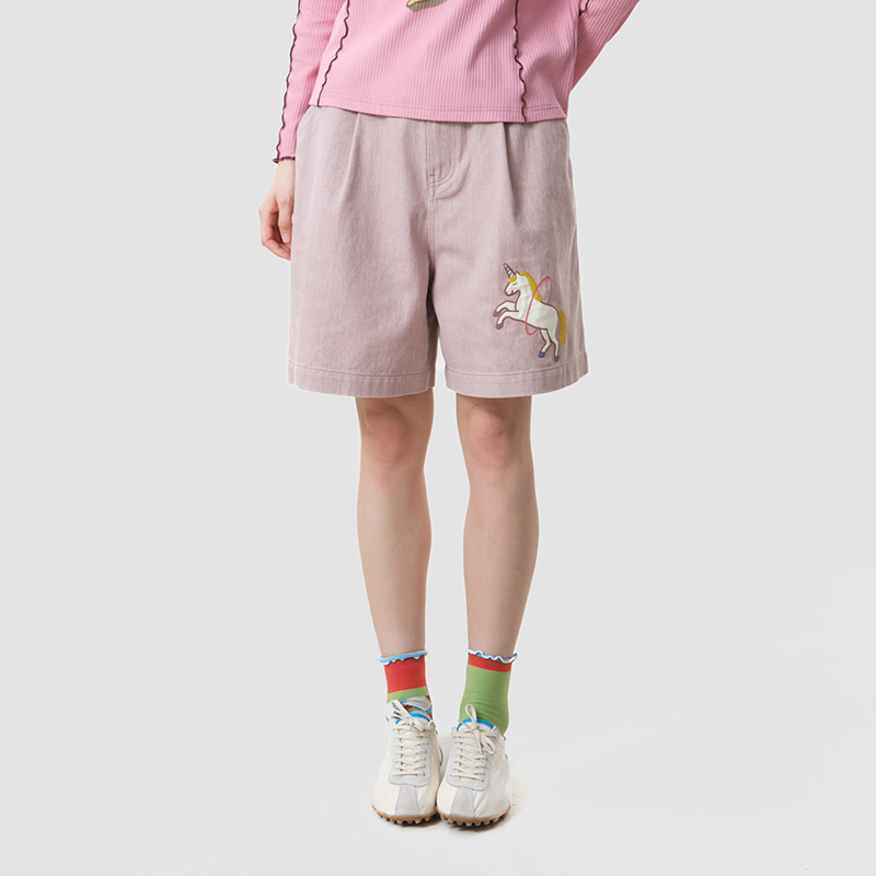 Short décontracté pour femme M - Embroidery Unicorn avis et prix