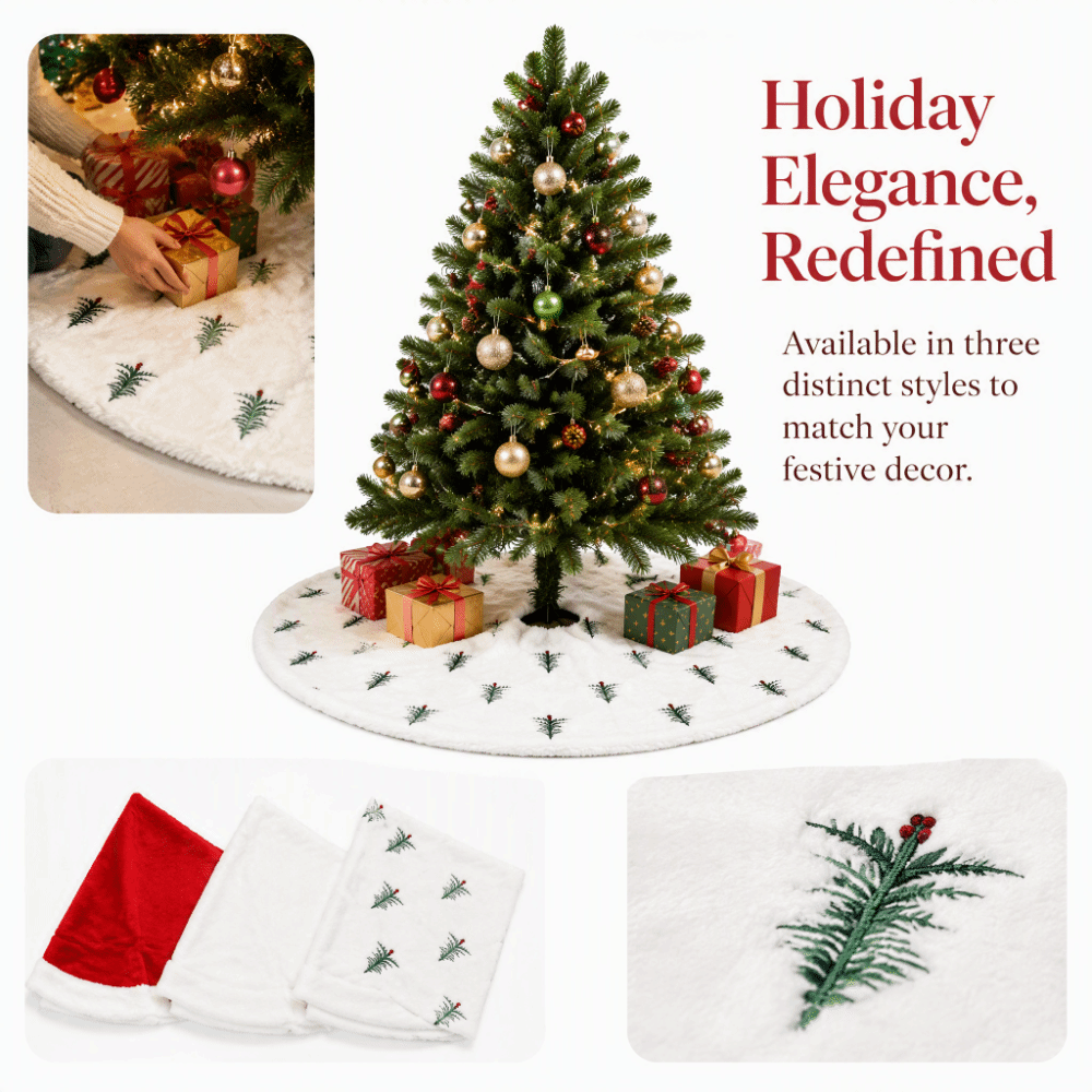Accessoire de Noël, jupe de sa - Embroidery Xmas Tree avis et prix