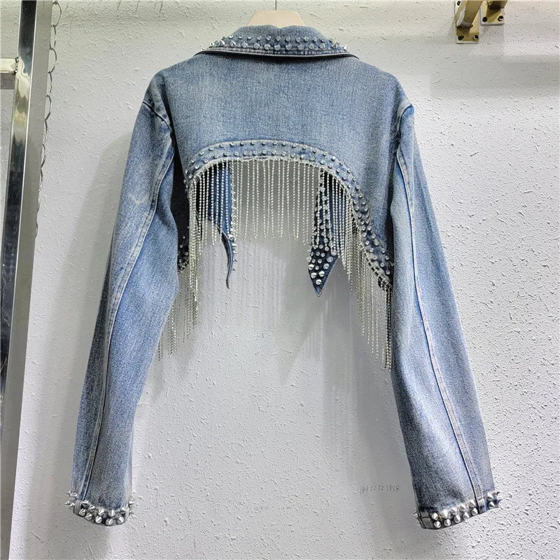 Strass perlé glands Rivets ves - Embroidery Jeans Sakura avis et prix