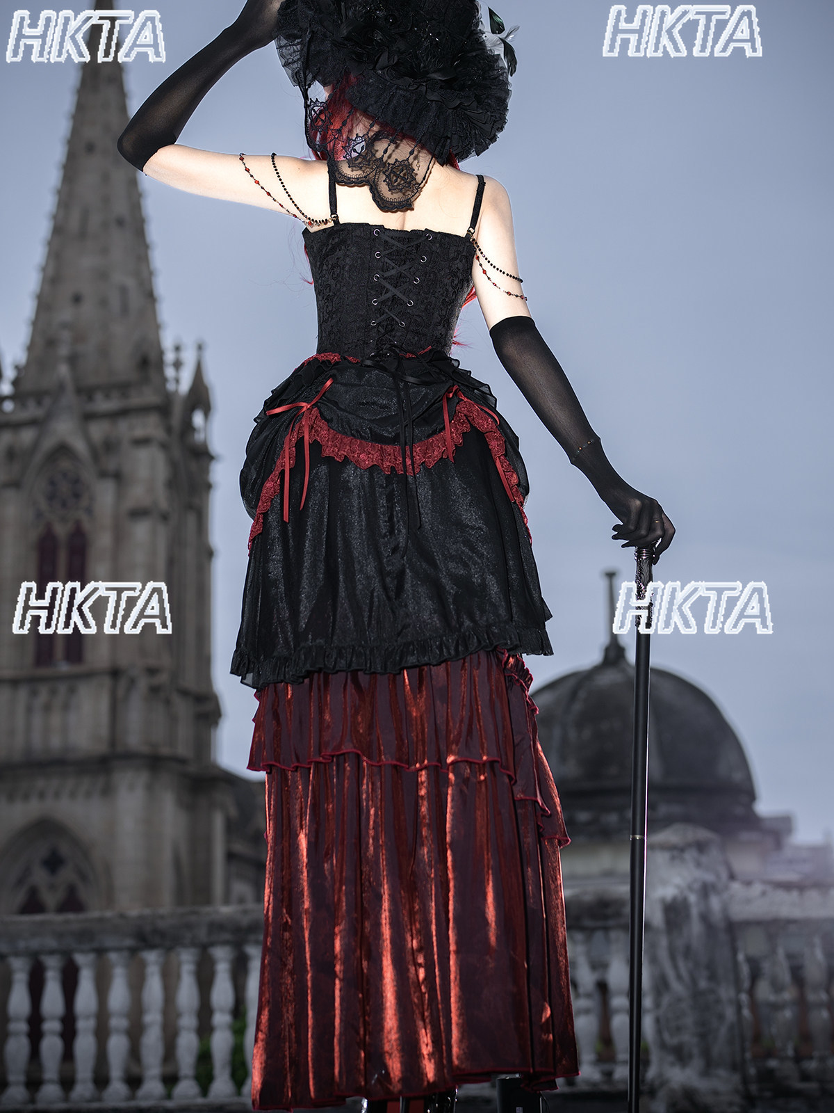 Ensemble Robe Rouge Élégante V - Embroidery Vest avis et prix