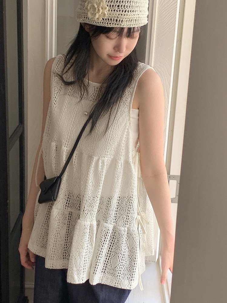 Top Chic Femme en Dentelle Bro - Embroidery Vest avis et prix