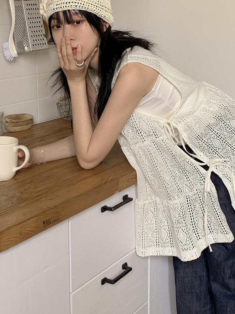Top Chic Femme en Dentelle Bro - Embroidery Vest avis et prix