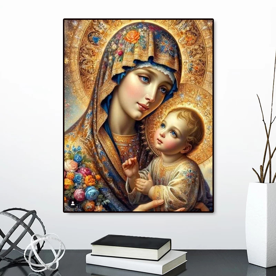 Peinture diamant sans cadre, V - Embroidery Flower avis et prix