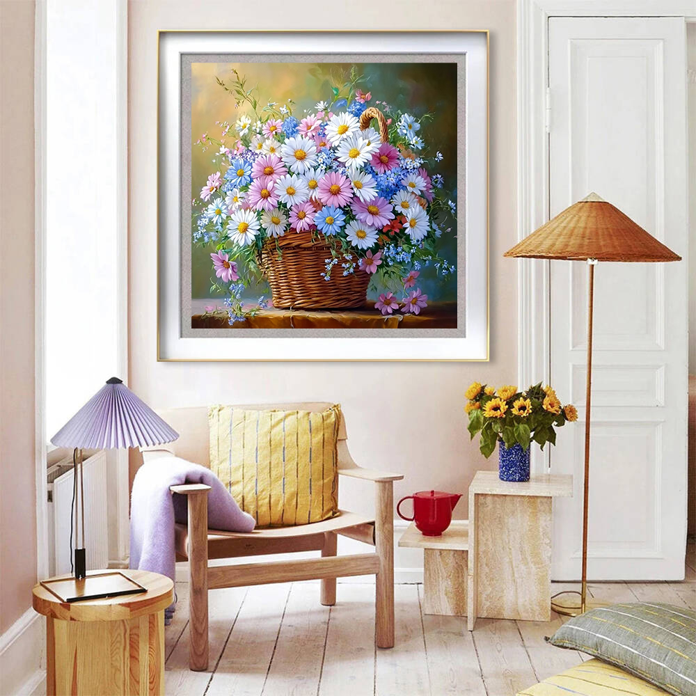 Peinture Diamant Rose Pivoine  - Embroidery Daisy Flower avis et prix