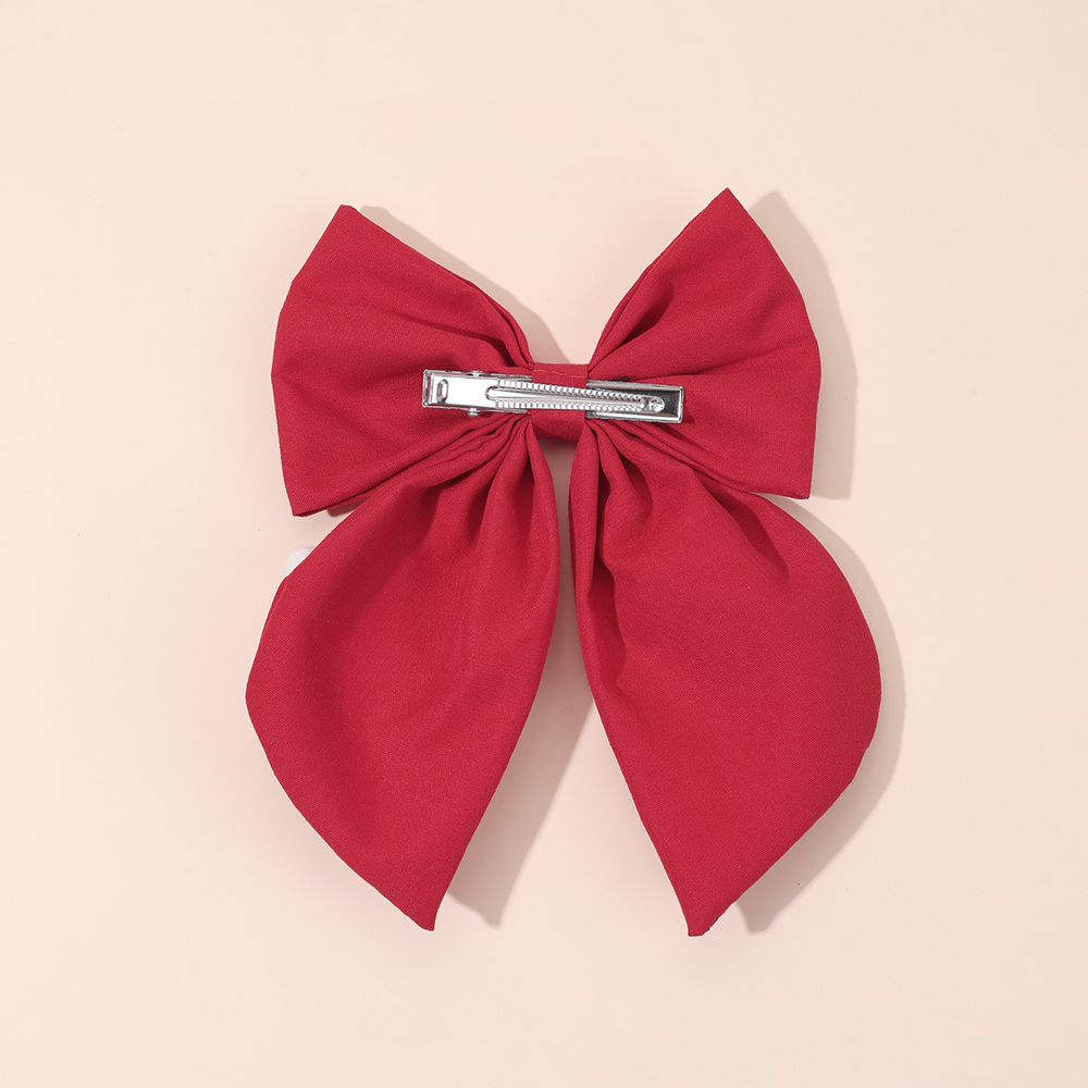 Pince à cheveux avec nœud roug - Embroidery Xmas avis et prix