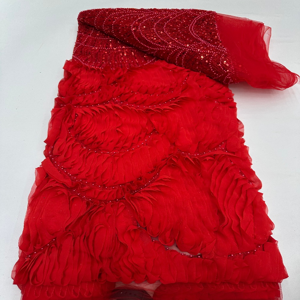 Tissu de dentelle africaine lu - Embroidery Jersey avis et prix